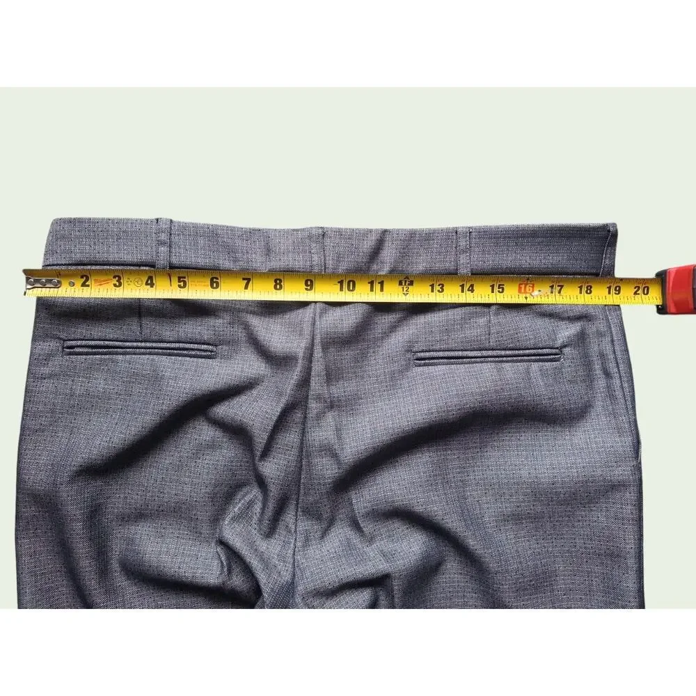 Dan-Hol Slim Fit Gray 2 Piece Suit Mens L 34x30 One Button Career Wedding